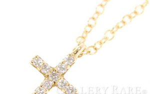 ティファニー Tiffany ダイヤモンド ピンクゴールドのメトロクロスネックレス ブランド品 高価買取のギャラリーレア 渋谷店